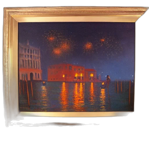 photorealistic, oil painting, concept art, night, sunset, fire, underwater, oil transparent PNG cut-out