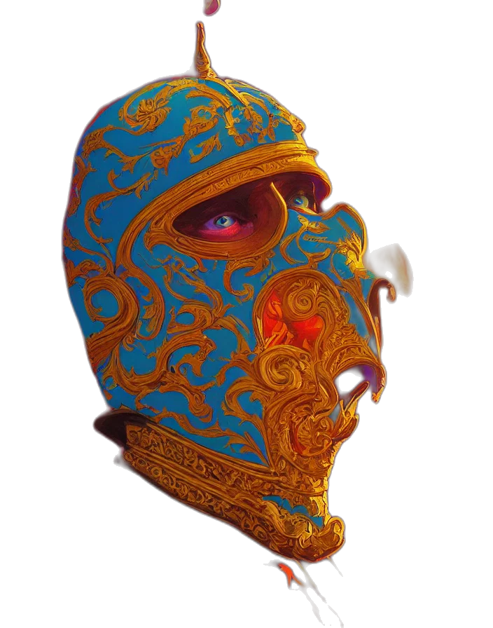 mask, face, staff, jewelry transparent PNG cut-out