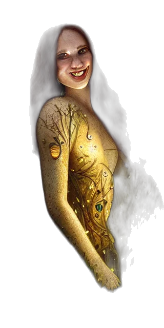 dress, jewelry, staff, fantasy art, concept art, photorealistic, oil painting, outer space transparent PNG cut-out