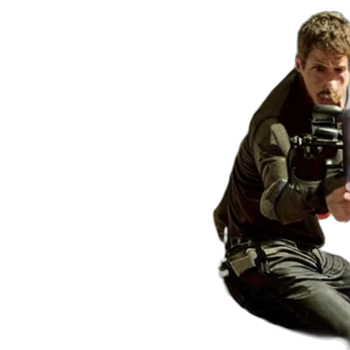 weapon, jacket, staff, outer space transparent PNG cut-out