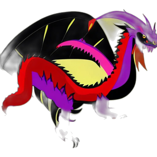 dragon, creature, animal, staff transparent PNG cut-out