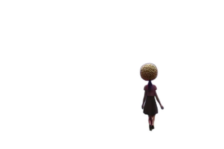 dress, hair, creature, umbrella transparent PNG cut-out