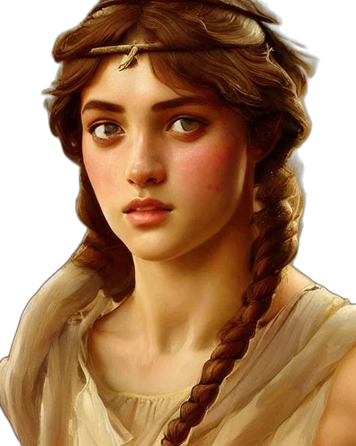 face, crown, jewelry, dress, fantasy art, photorealistic, oil painting, concept art transparent PNG cut-out