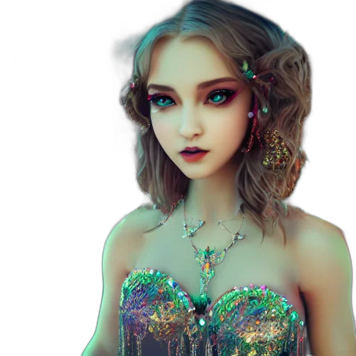 jewelry, dress, crown, face transparent PNG cut-out