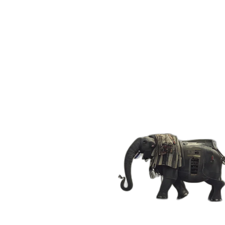 animal, creature, weapon, robot, 3d render, concept art, photorealistic, pixel art transparent PNG cut-out