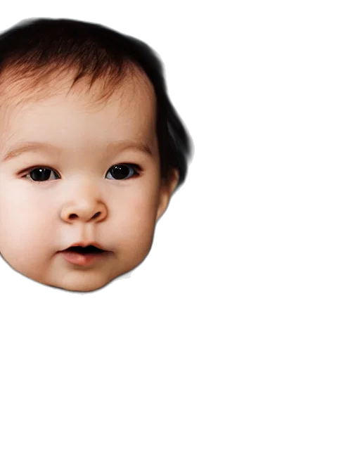 face, hair, mask, crown transparent PNG cut-out