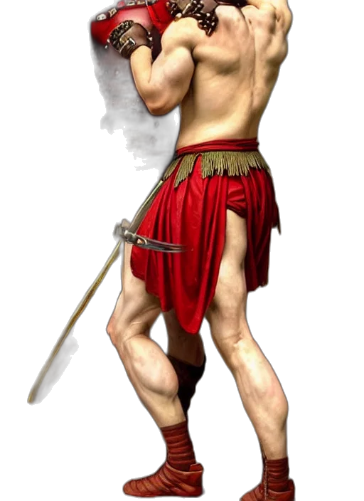 staff, sword, weapon, fantasy art, concept art, photorealistic, 3d render, red transparent PNG cut-out
