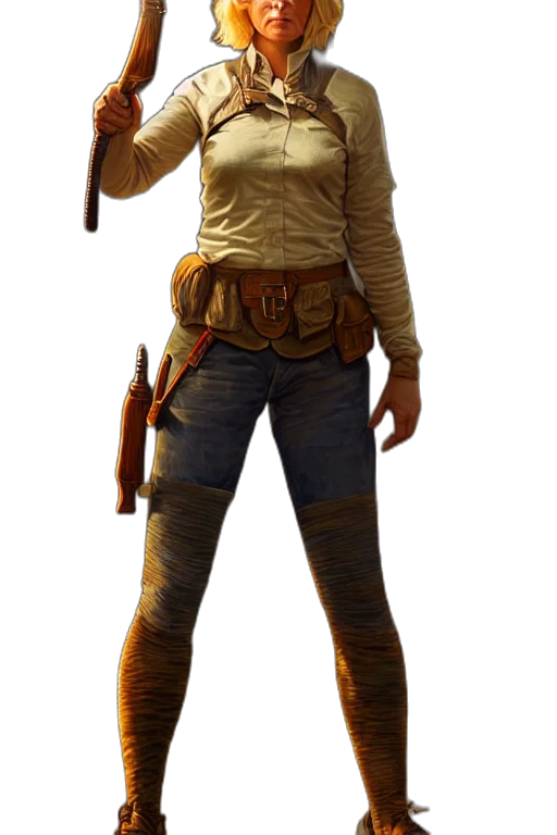 staff, weapon, jacket, hat transparent PNG cut-out