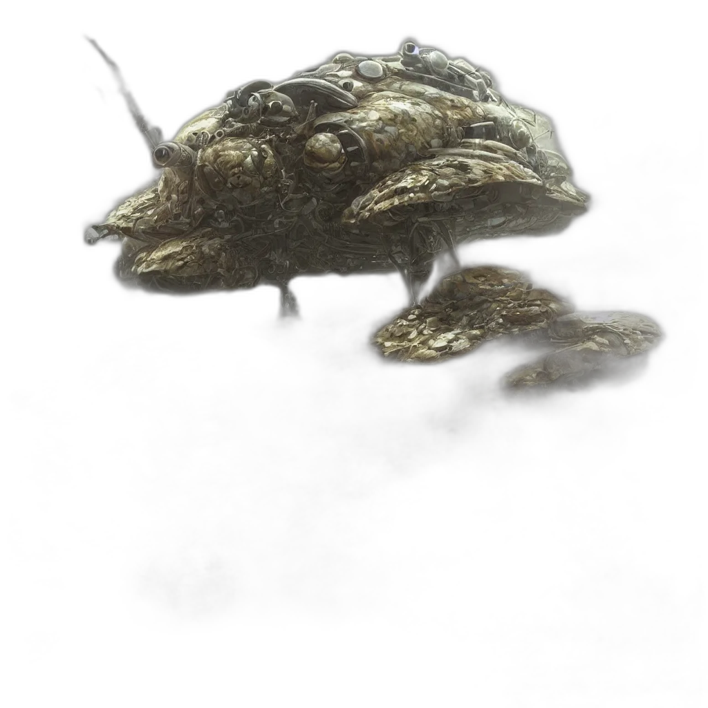 creature, dragon, animal, robot, concept art, fantasy art, 3d render, photorealistic transparent PNG cut-out