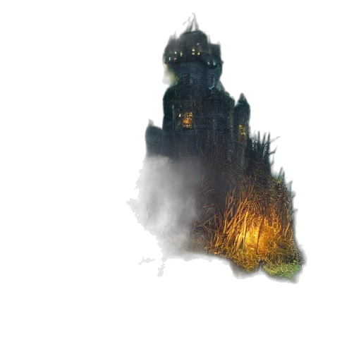 building, dragon, dress, staff transparent PNG cut-out