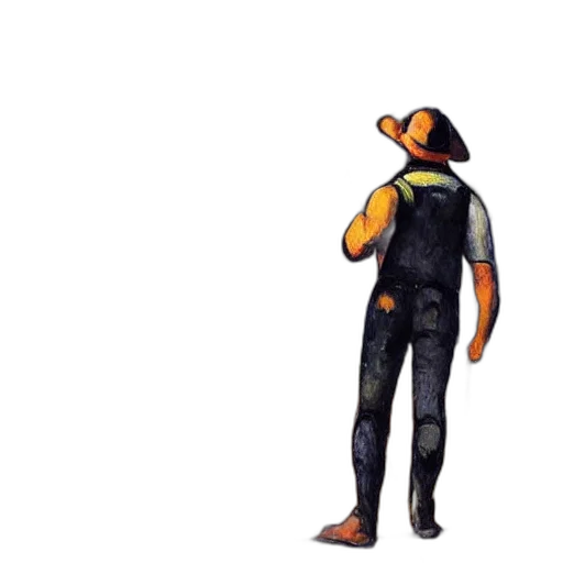 jacket, mask, staff, creature, concept art, pixel art, 3d render, comic book art transparent PNG cut-out