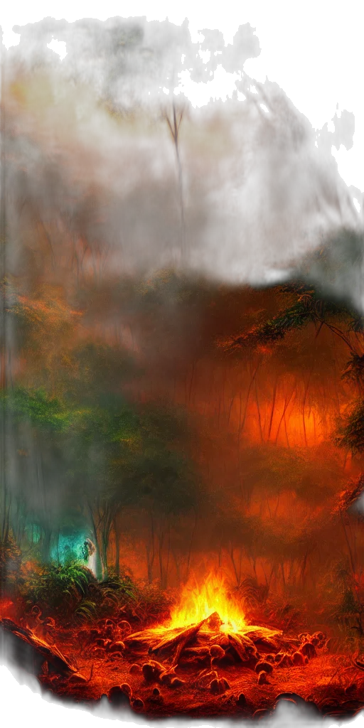 tree, dragon, sword, creature transparent PNG cut-out