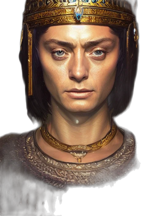 face, crown, jewelry, sword transparent PNG cut-out