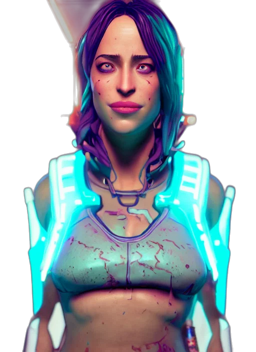robot, face, cyberpunk, concept art transparent PNG cut-out