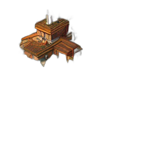furniture, building, robot, crown, pixel art, 3d render, concept art, fantasy art transparent PNG cut-out