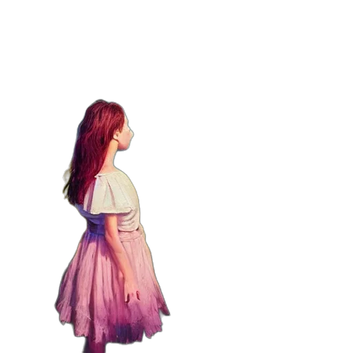 dress, creature, robot, hair transparent PNG cut-out