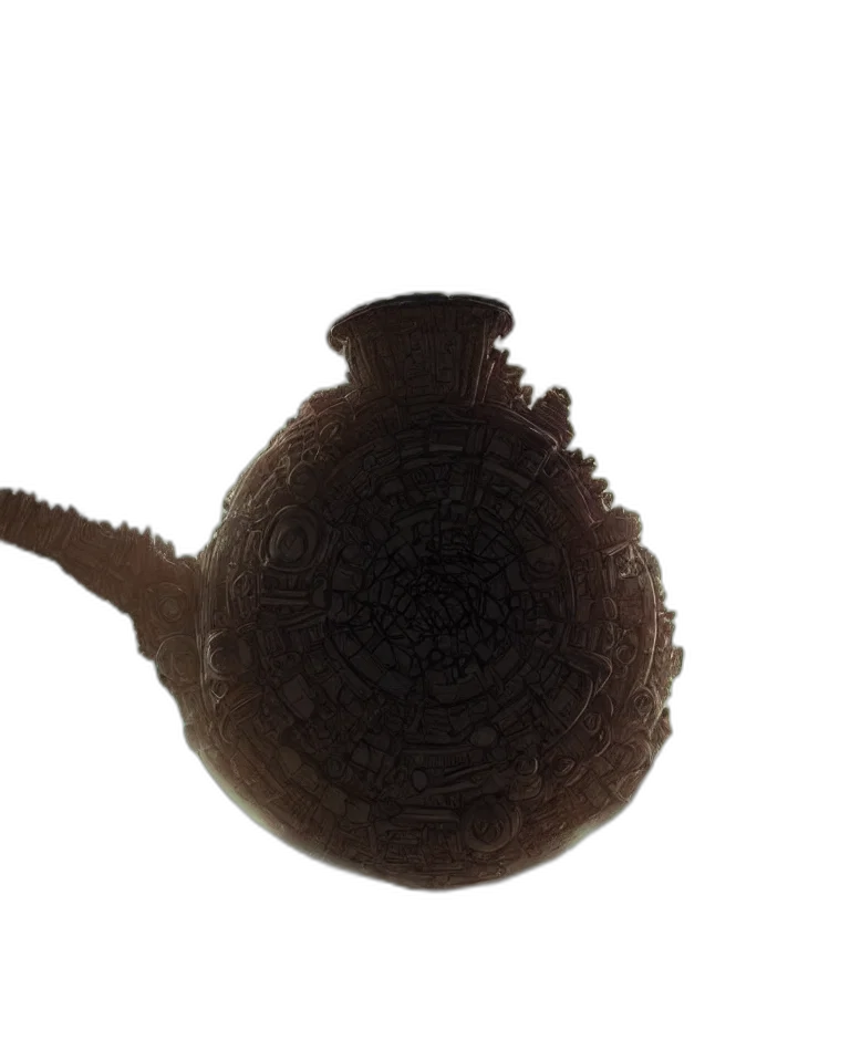 hat, crown, bottle, staff transparent PNG cut-out