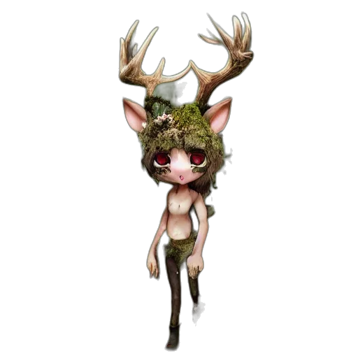 creature, animal, staff, crown transparent PNG cut-out