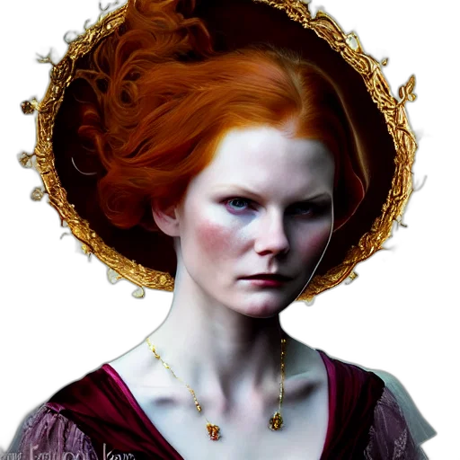 crown, jewelry, face, dress, photorealistic, fantasy art, oil painting, concept art transparent PNG cut-out