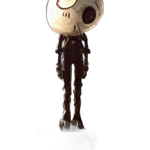 robot, staff, mask, creature transparent PNG cut-out