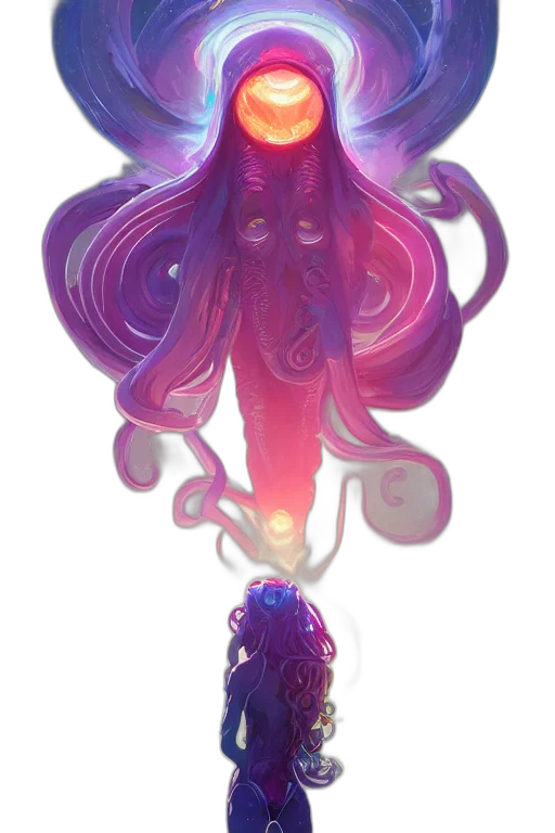 hair, staff, crown, creature, concept art, fantasy art, watercolor, anime transparent PNG cut-out