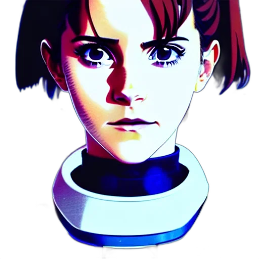 robot, face, jacket, mask, concept art, anime, pixel art, comic book art transparent PNG cut-out