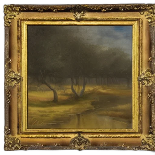 tree, face, oil painting, photorealistic transparent PNG cut-out