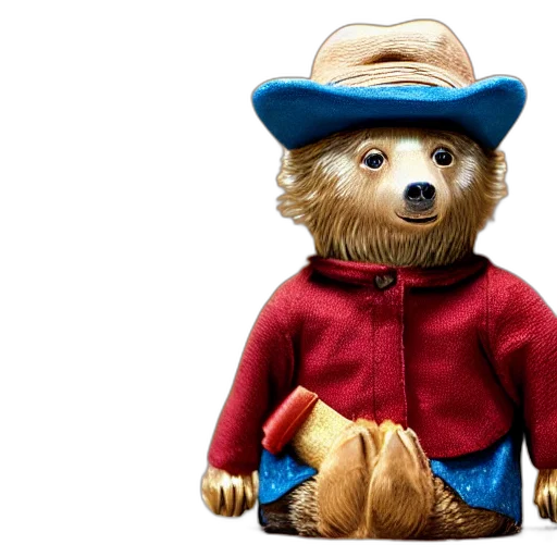 hat, paddington, bear, living transparent PNG cut-out