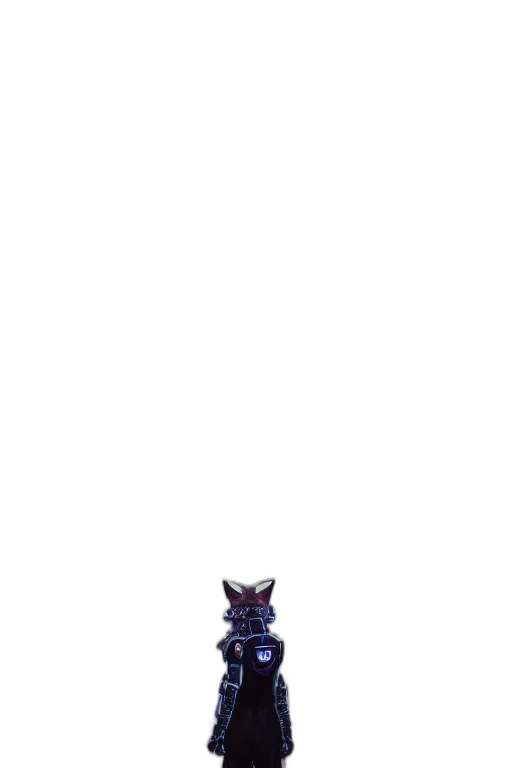 creature, animal, robot, dragon, pixel art, concept art, 3d render, vaporwave transparent PNG cut-out