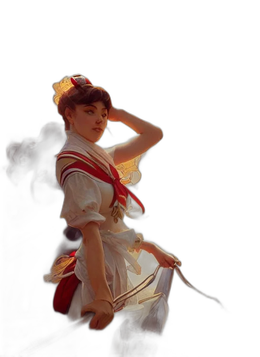 staff, dress, sword, crown, photorealistic, concept art, oil painting, fantasy art transparent PNG cut-out