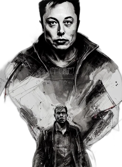 jacket, face, robot, concept art transparent PNG cut-out