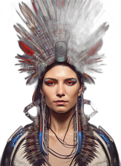 face, jewelry, staff, crown, concept art, fantasy art, photorealistic, comic book art transparent PNG cut-out
