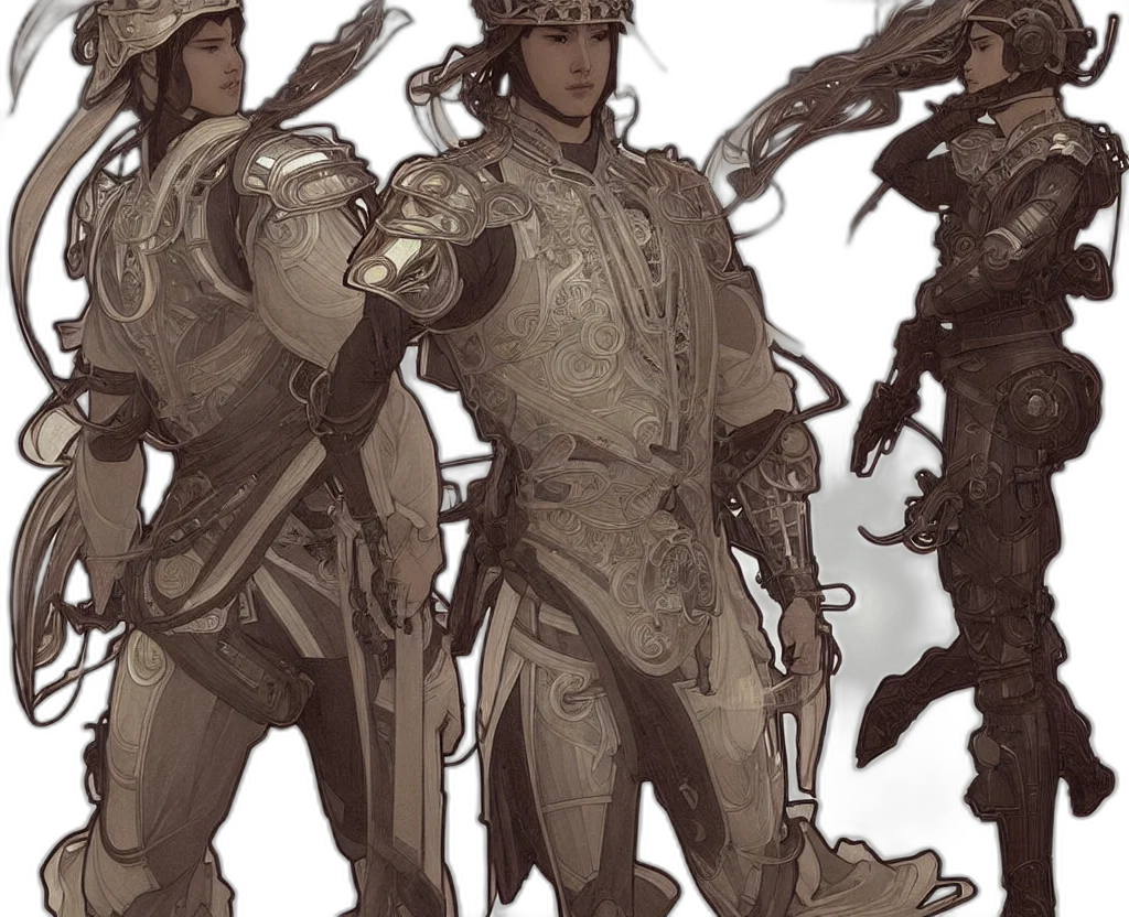 concept art, fantasy art, comic book art, 3d render transparent PNG cut-out