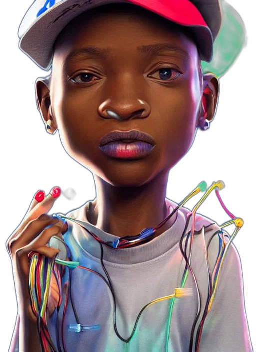 face, hat, jewelry, robot, concept art, cartoon, photorealistic, fantasy art transparent PNG cut-out