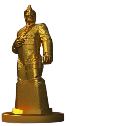 sword, crown, staff, 3d render transparent PNG cut-out