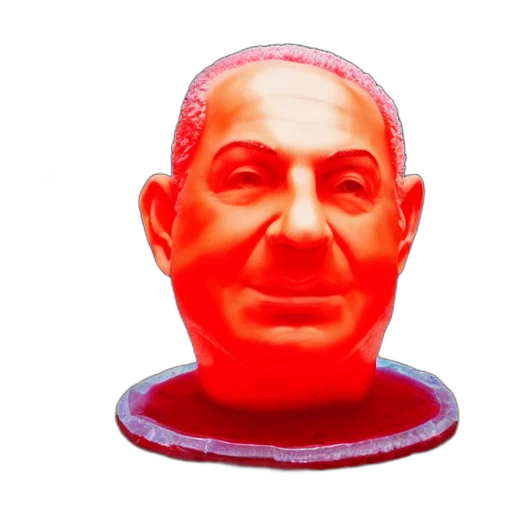 mask, face, crown, hat, 3d render, photorealistic, red, giant transparent PNG cut-out