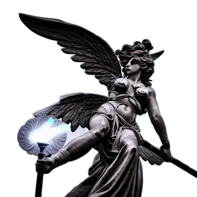 staff, sword, weapon, jewelry, fantasy art, concept art, 3d render, photorealistic transparent PNG cut-out