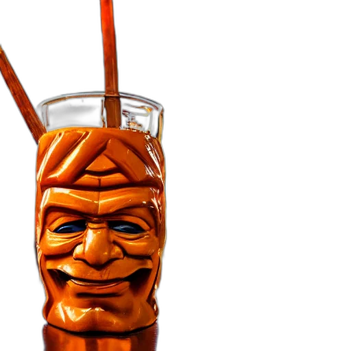 face, food, mask, 3d render, photorealistic, closeup, photograph, glossy transparent PNG cut-out