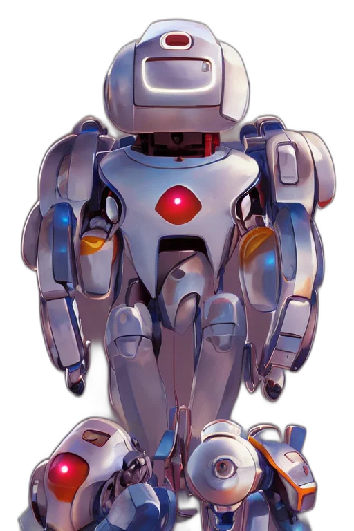 robot, concept art, 3d render, pixel art, comic book art, metabots, medabots, medarotto transparent PNG cut-out