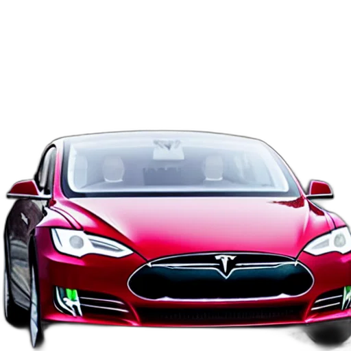car, 3d render, photorealistic, concept art, cartoon, cloudy, day, tesla transparent PNG cut-out