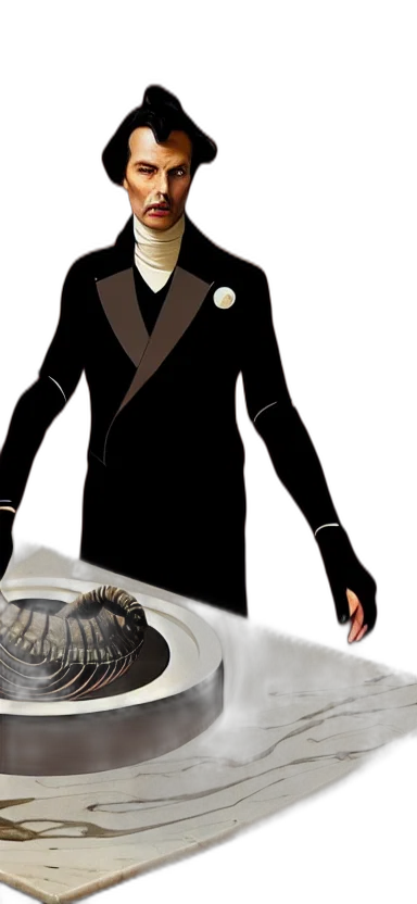 staff, jacket, mask, robot, concept art, cartoon, 3d render, comic book art transparent PNG cut-out