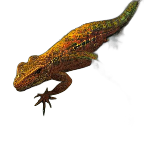 dragon, animal, creature, staff transparent PNG cut-out
