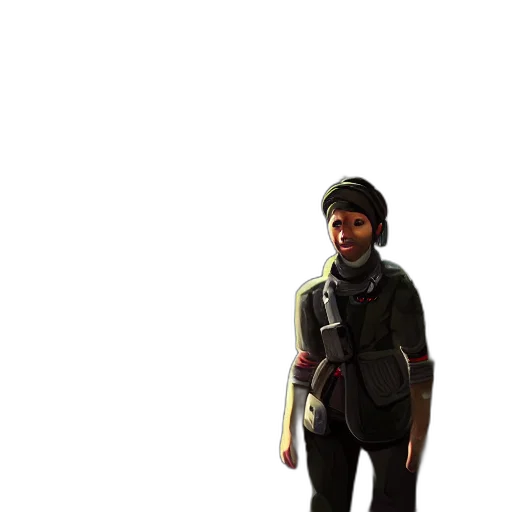 staff, jacket, weapon, face transparent PNG cut-out