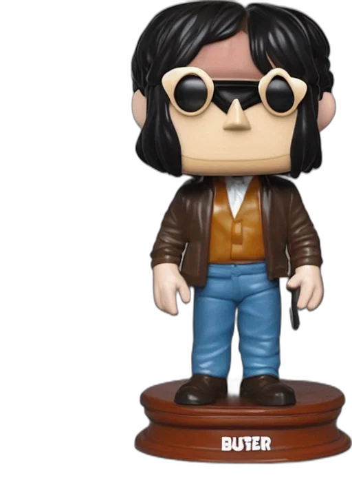 jacket, 3d render, cartoon, concept art, funko, pop, figure, buster transparent PNG cut-out