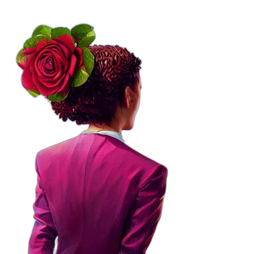 crown, flower, dress, hat, photorealistic, 3d render, concept art, oil painting transparent PNG cut-out