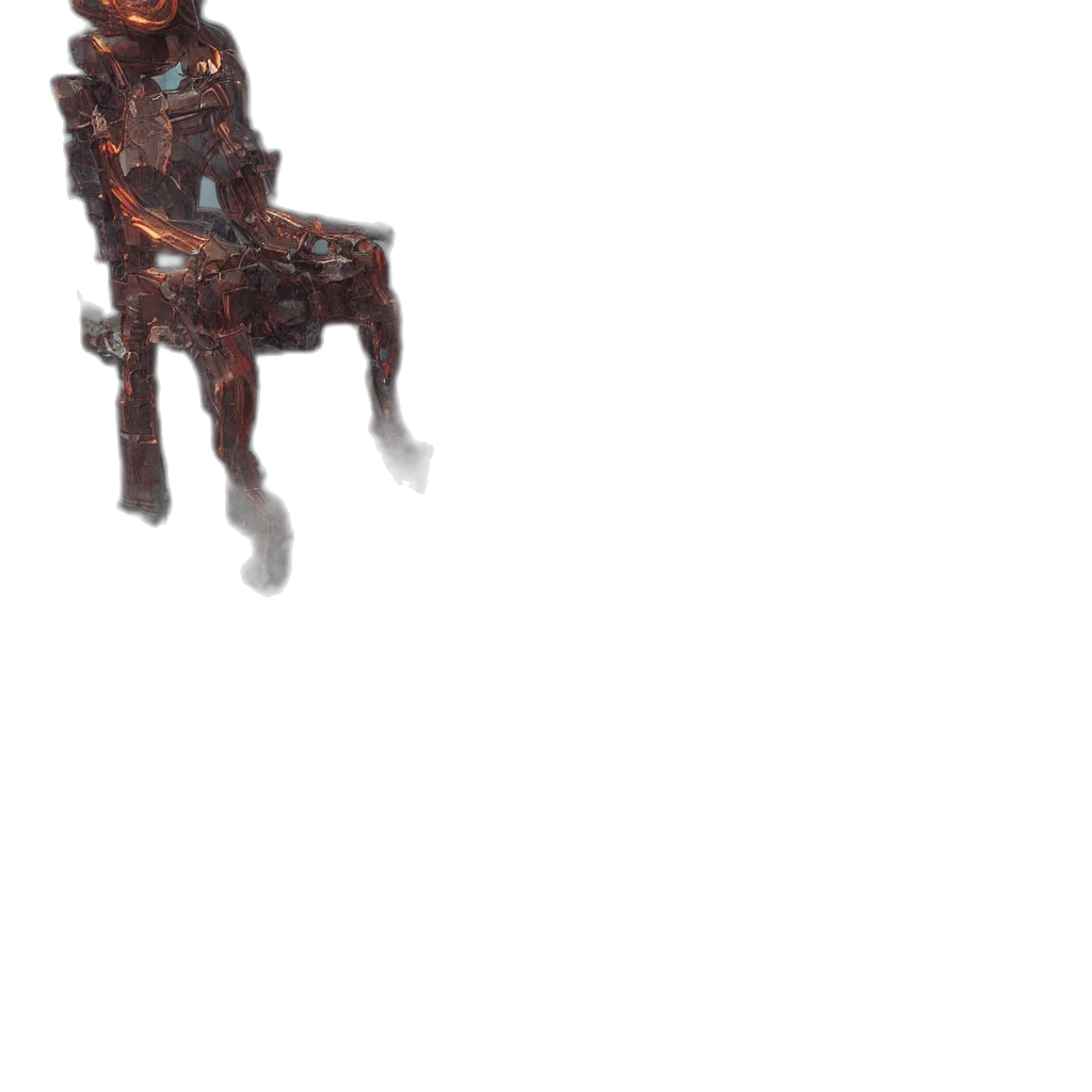 furniture, crown, staff, robot transparent PNG cut-out