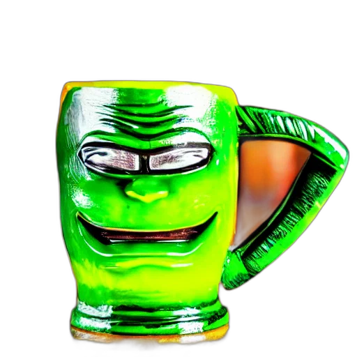 robot, mask, face, bottle, 3d render, photorealistic, concept art, vaporwave transparent PNG cut-out