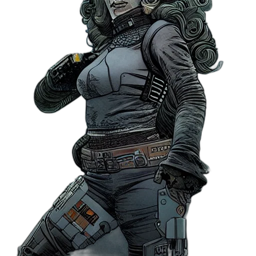 staff, jacket, weapon, robot, concept art, cyberpunk, comic book art, pixel art transparent PNG cut-out