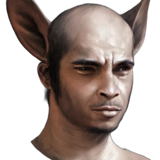 face, staff, animal, creature transparent PNG cut-out