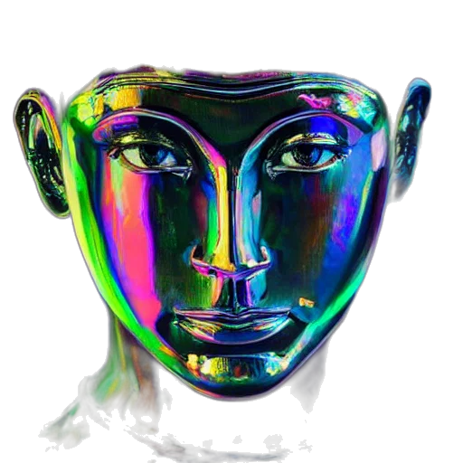 mask, face, robot, crown transparent PNG cut-out
